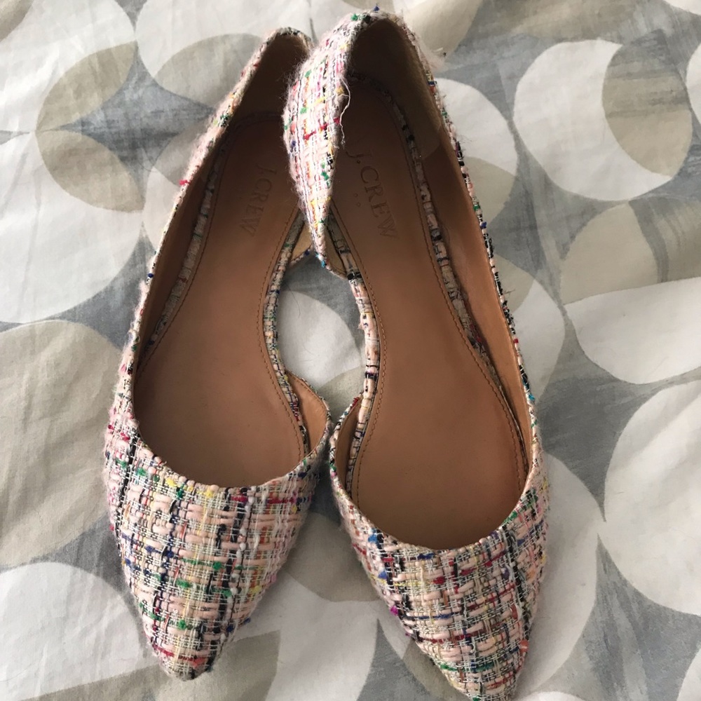 J Crew Plaid Flats